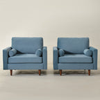 Tiziano Tufted Armchair with Accent Pillows