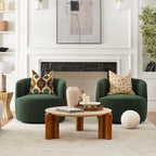 Ashlie Bouclé Swivel Barrel Chair
