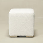Ida Bouclé Square Ottoman