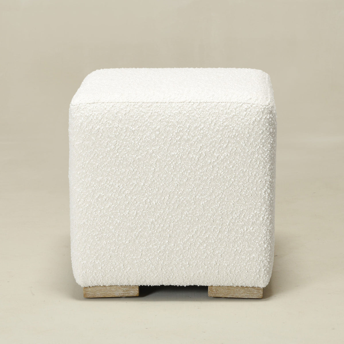 Ida Bouclé Square Ottoman