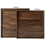 Teratect Square Black Walnut Serving Tray