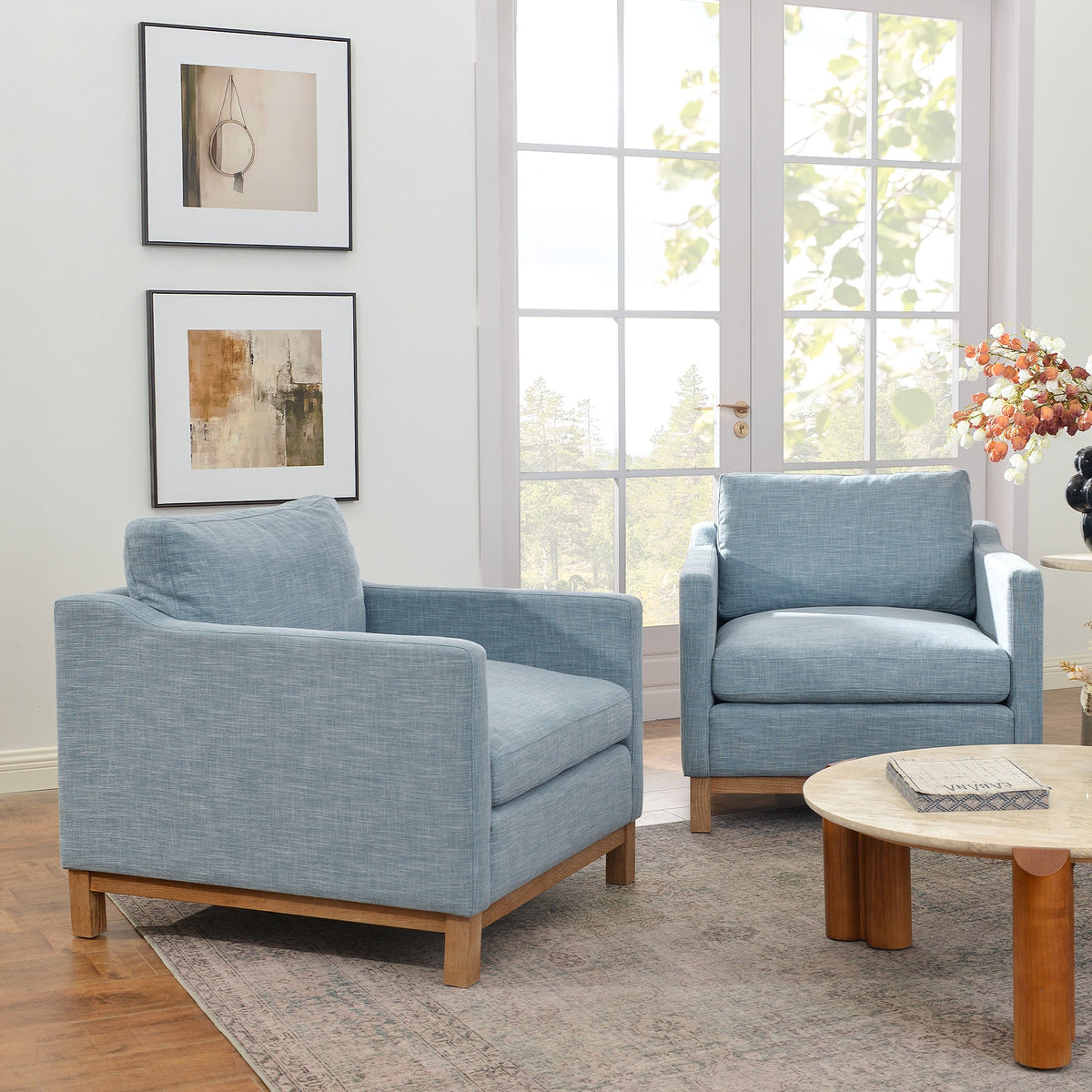 Albert Premium Linen Armchair