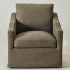 Charles Slipcover Swivel Barrel Chair