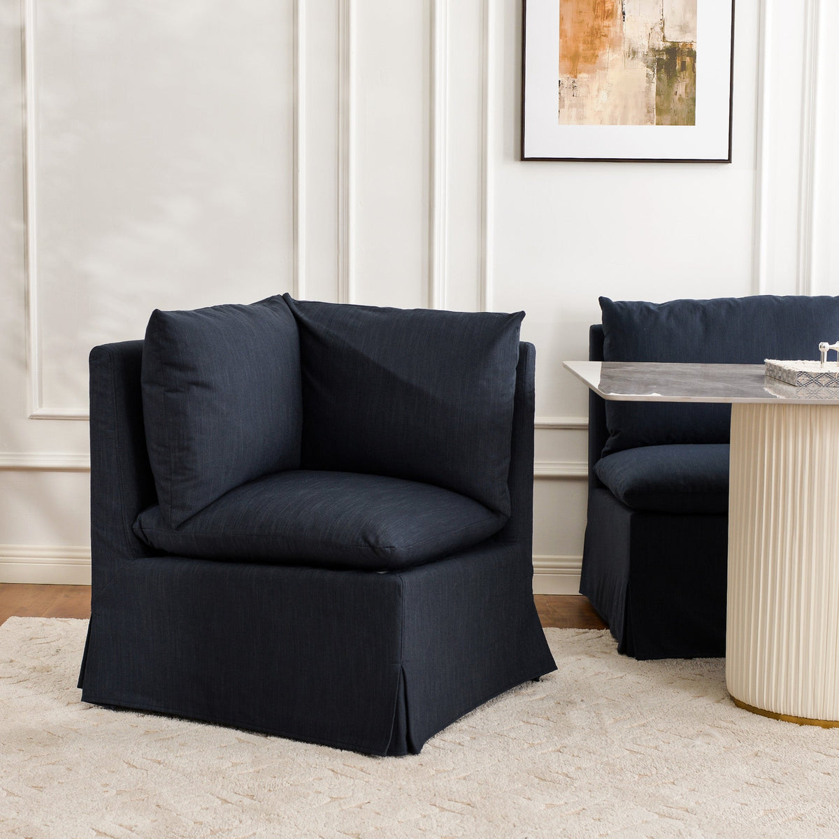 Nelly Slipcover Performance Dining Banquette