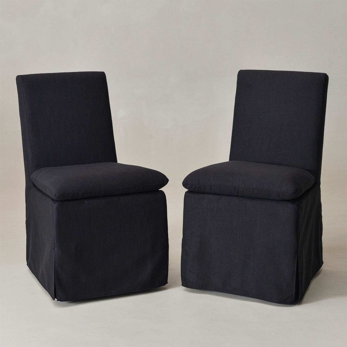 Diane Slipcover Performance Dining Chair with Casters