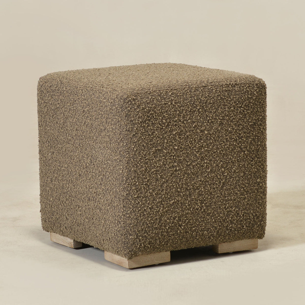 Ida Bouclé Square Ottoman