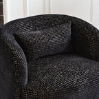 Teratect Exclusive | Ashlie Sculpted Jacquard Swivel Barrel Chair