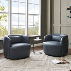 Ashlie Faux Leather Swivel Chair