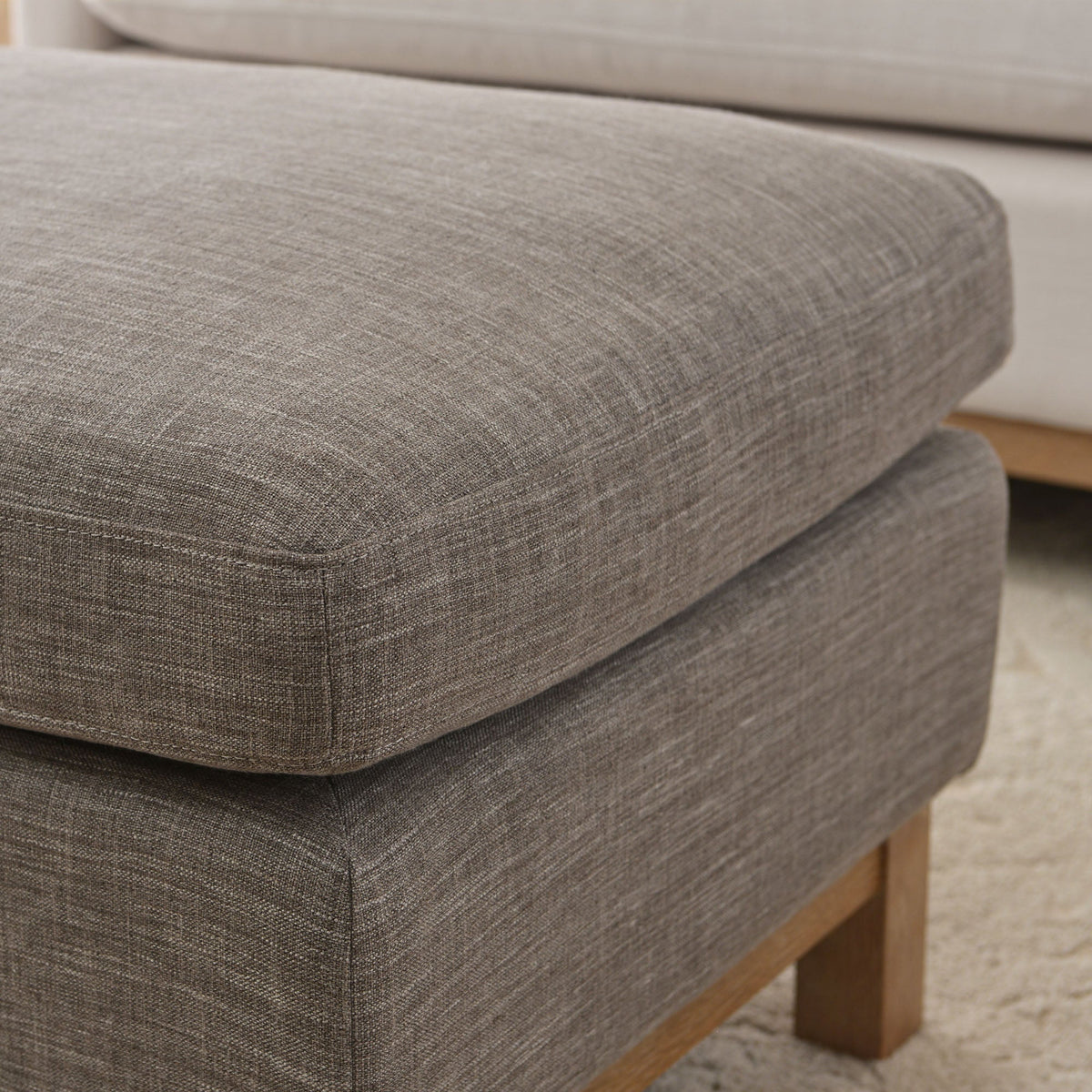 Albert Premium Linen Ottoman