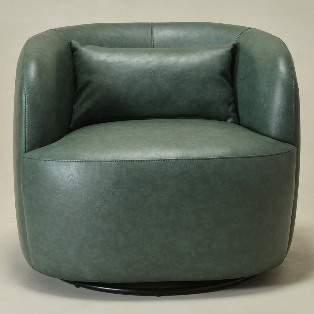 Ashlie Faux Leather Swivel Chair