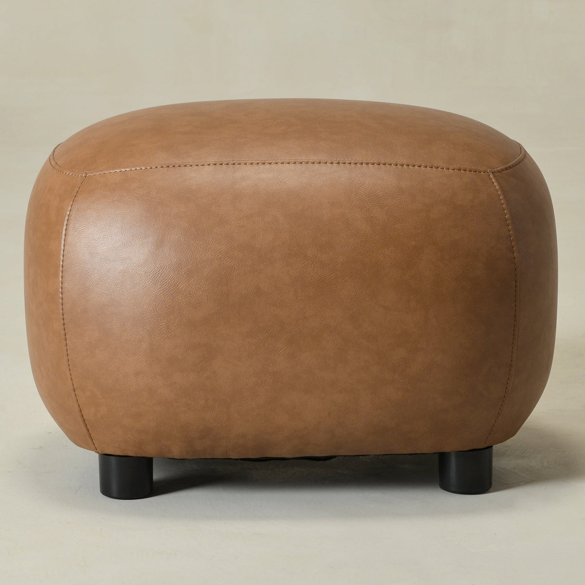 Elmer Faux Leather Ottoman