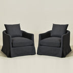 Eliza Slipcover Swivel Barrel Chair