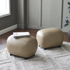 Elmer Faux Leather Ottoman
