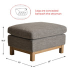Albert Premium Linen Ottoman