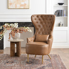 Letitia Faux Leather Wingback Chair
