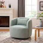 Ashlie Linen Swivel Barrel Chair