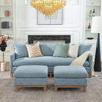 Albert Premium Linen Ottoman