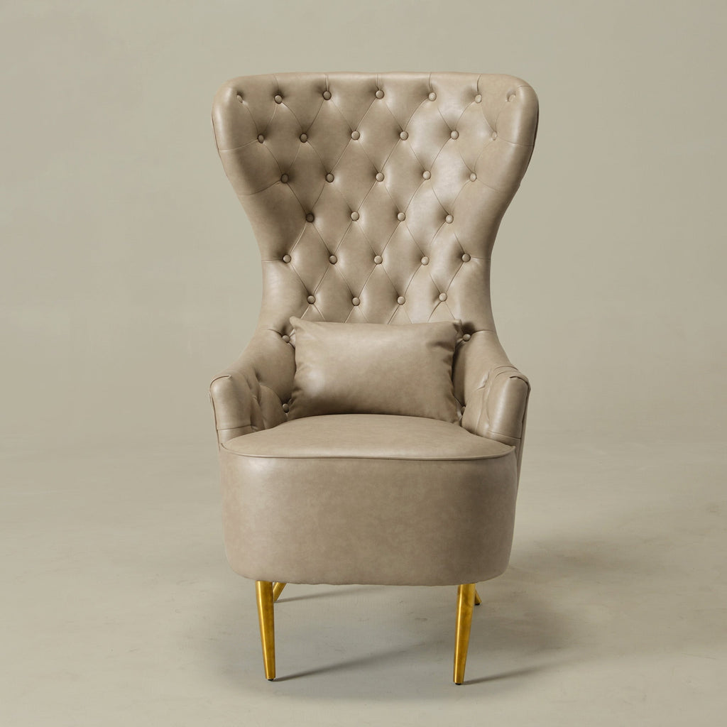 Letitia Faux Leather Wingback Chair