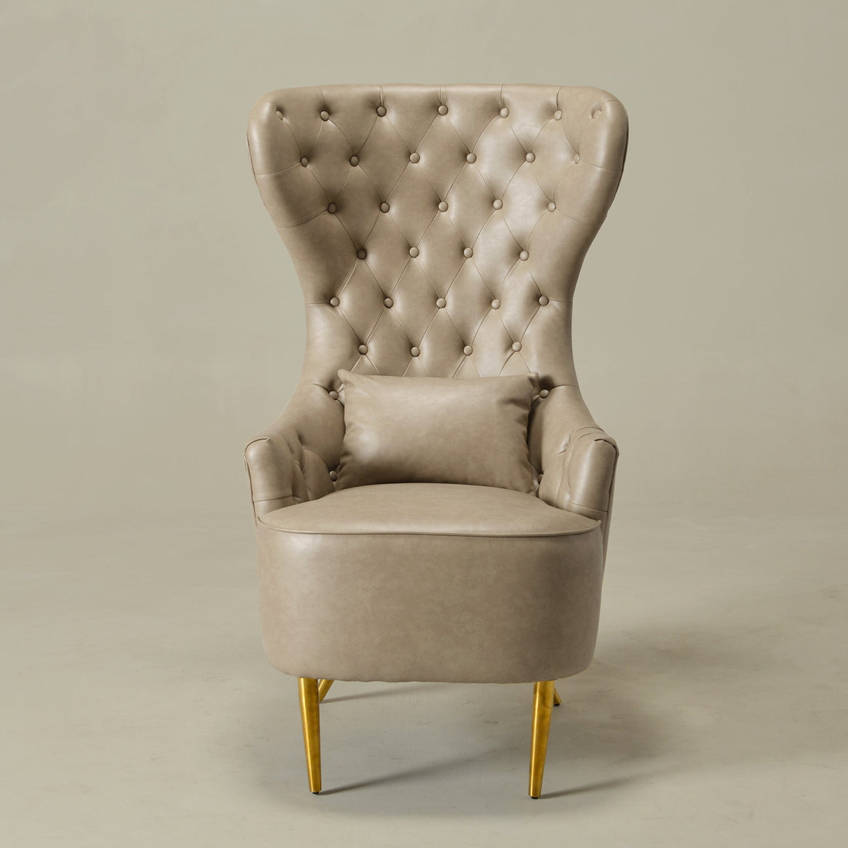 Letitia Faux Leather Wingback Chair