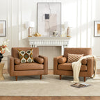 Tiziano Tufted Armchair with Accent Pillows
