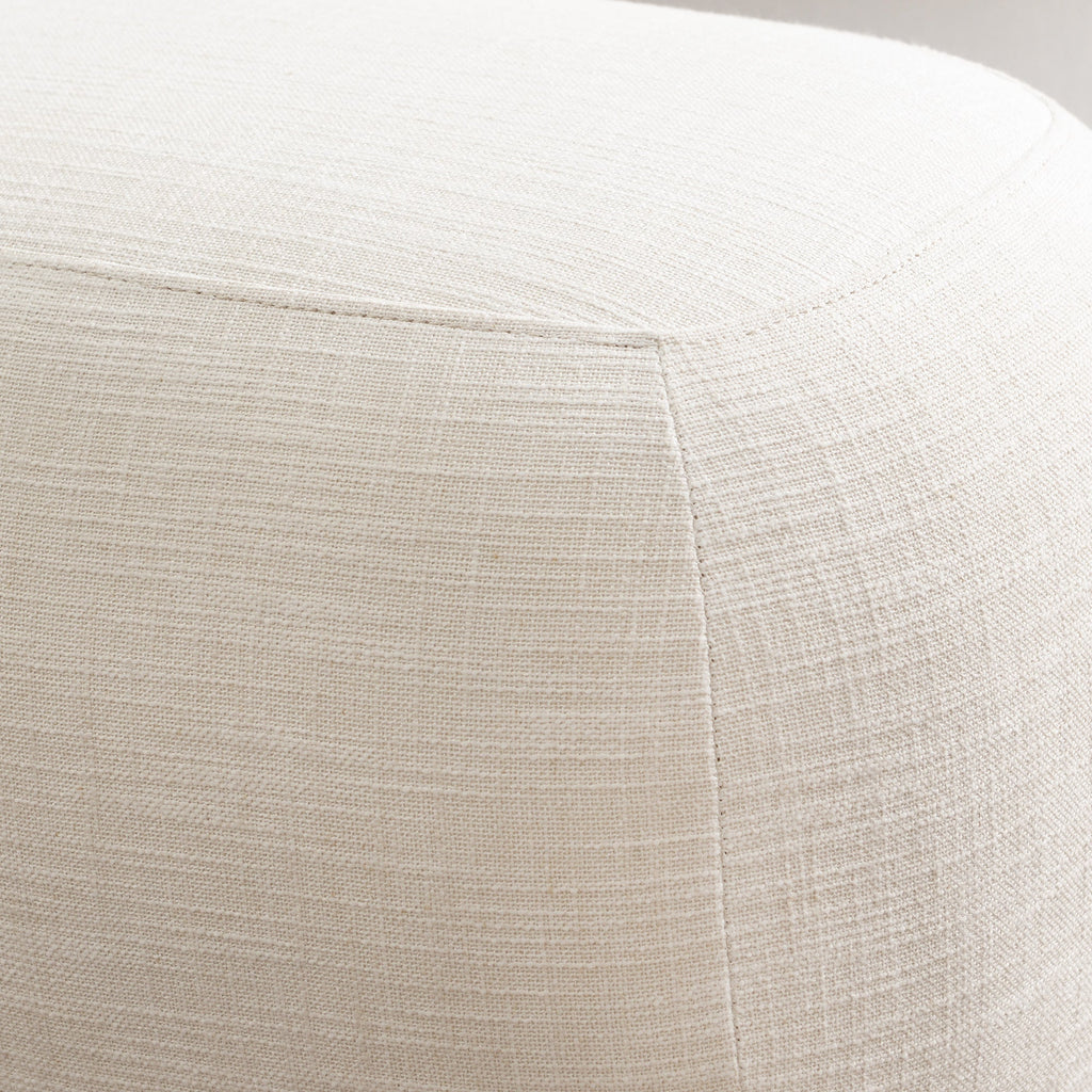 Elmer Linen Ottoman