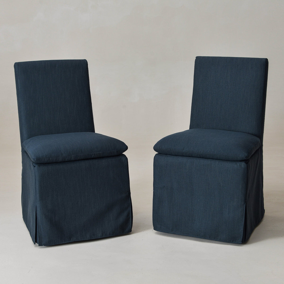 Diane Slipcover Performance Dining Chair with Casters