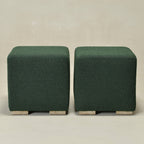 Ida Bouclé Square Ottoman
