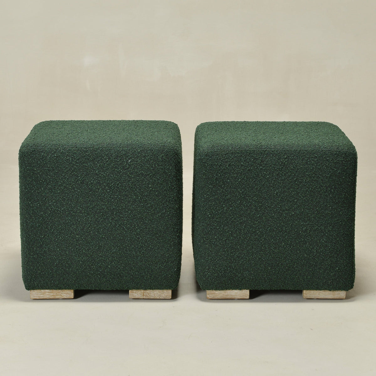 Ida Bouclé Square Ottoman