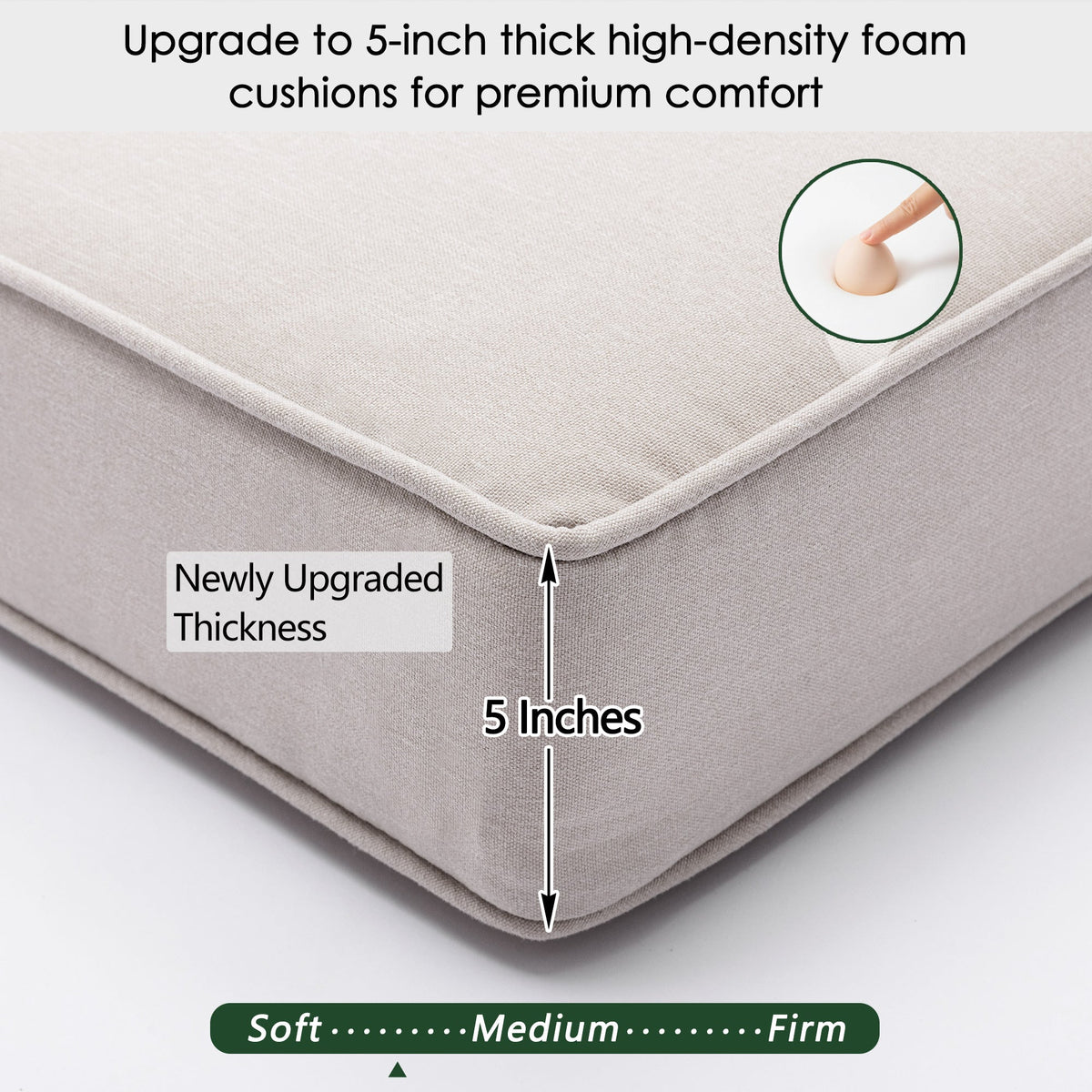 Ranu Extra Thick Outdoor Cushion Set