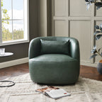 Ashlie Faux Leather Swivel Chair