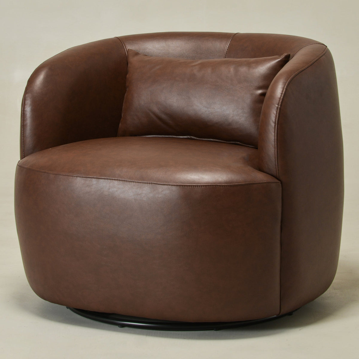 Ashlie Faux Leather Swivel Chair