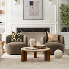 Ashlie Bouclé Swivel Barrel Chair
