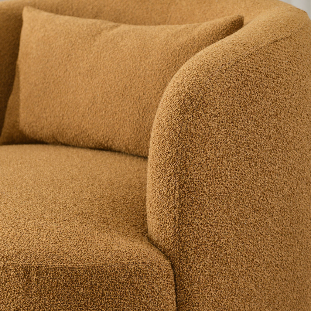 Ashlie Bouclé Swivel Barrel Chair