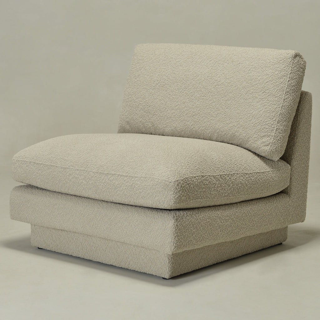 Montyne Bouclé Armless Chair