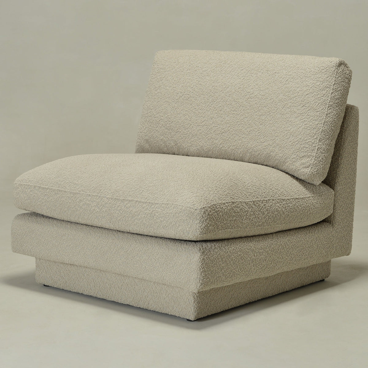 Montyne Bouclé Armless Chair