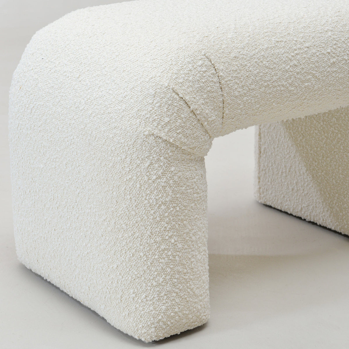 Norris Bouclé Ottoman
