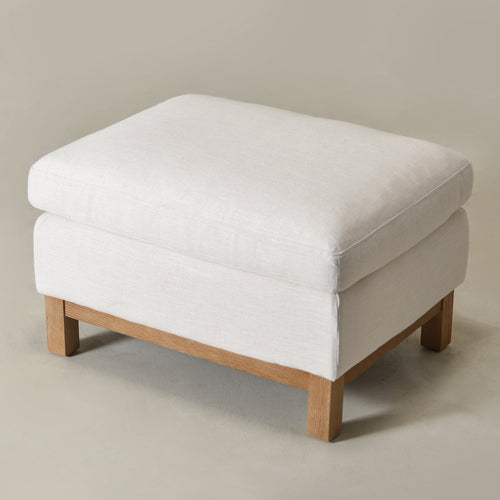 Albert Premium Linen Ottoman