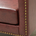 Logan Faux Leather Tufted Loveseat