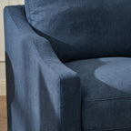 Charles Slipcover Swivel Barrel Chair