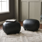 Elmer Faux Leather Ottoman