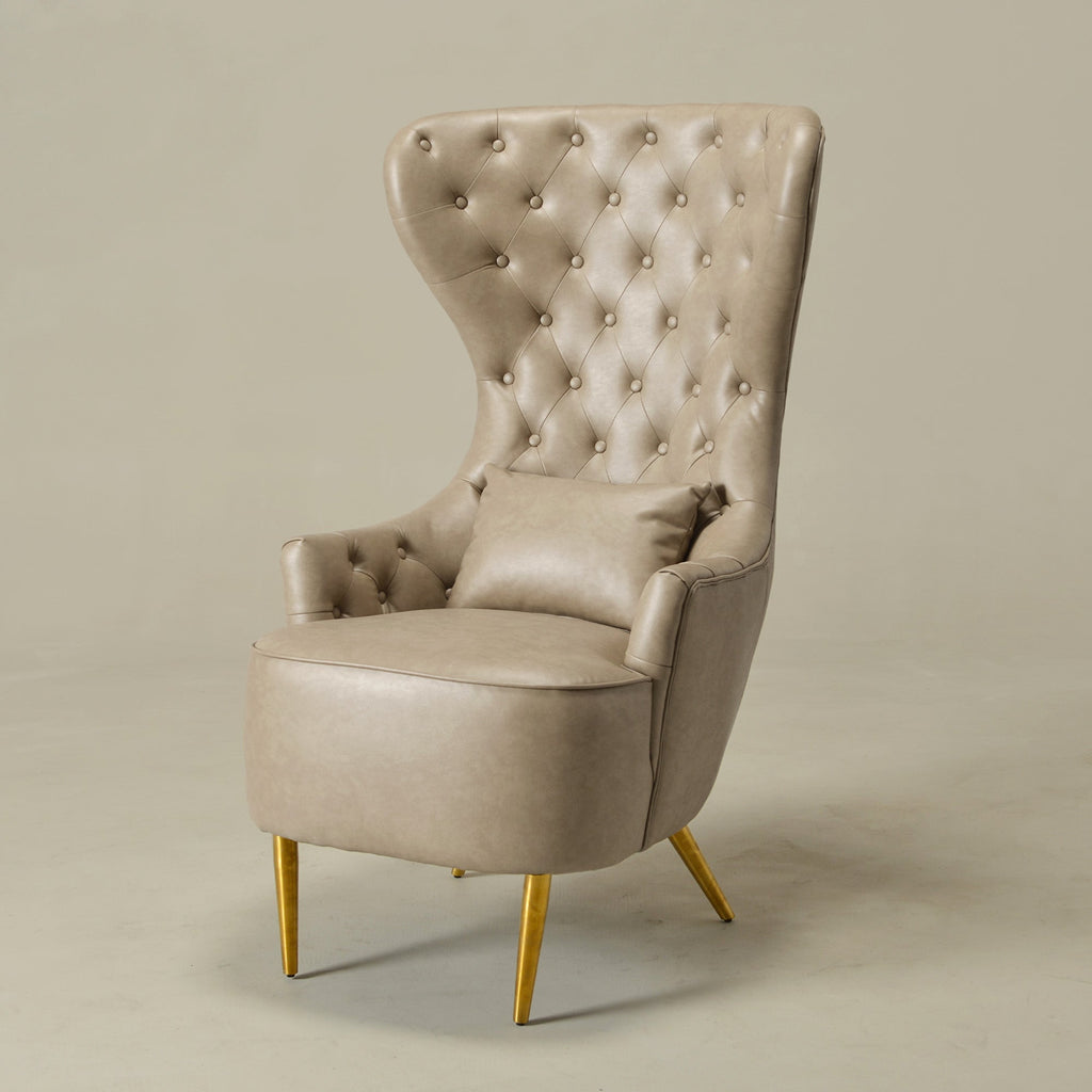 Letitia Faux Leather Wingback Chair
