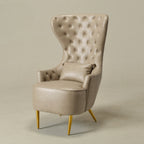 Letitia Faux Leather Wingback Chair
