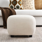 Elmer Linen Ottoman