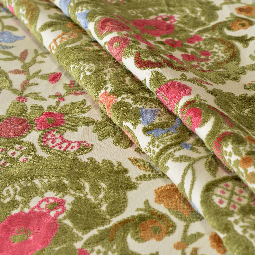Teratect Exclusive | Susie Botanical Jacquard Swivel Barrel Chair