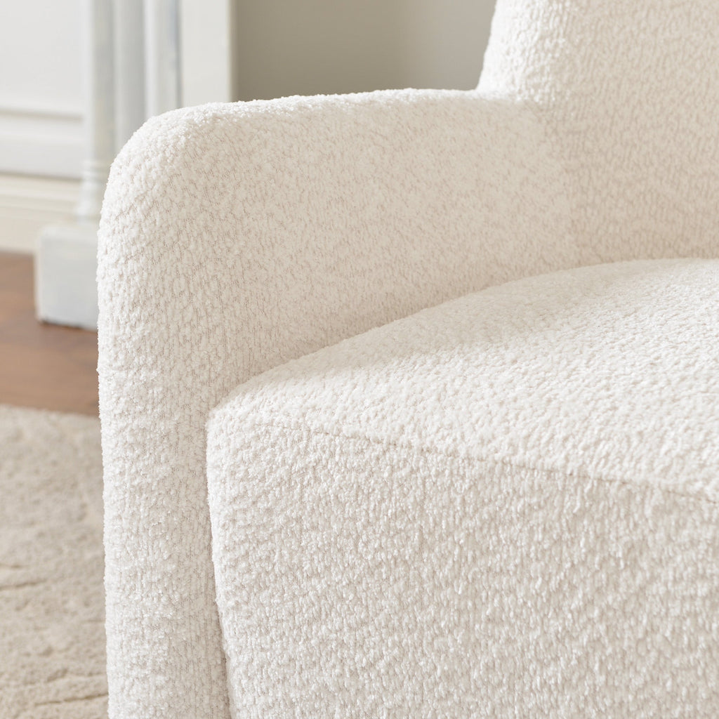 Vestie Chenille Swivel Barrel Chair