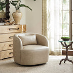 Ashlie Faux Leather Swivel Chair