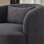 Ashlie Bouclé Swivel Barrel Chair