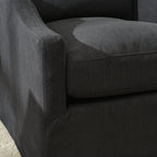 Charles Slipcover Swivel Barrel Chair