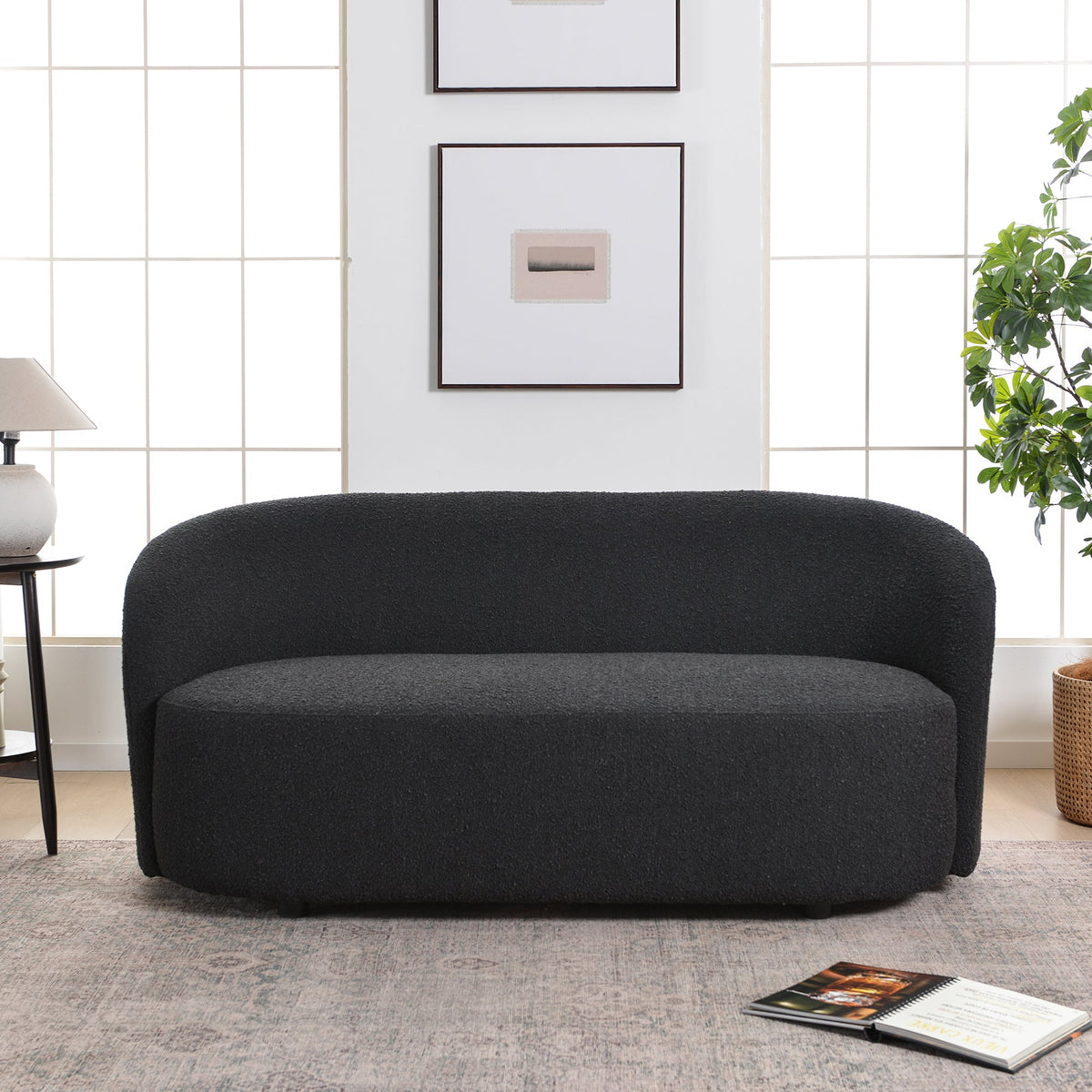 Everitte Bouclé Loveseat Sofa