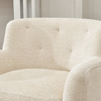 Vestie Chenille Swivel Barrel Chair
